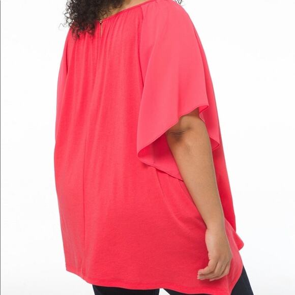 Michael Kors Flowy Top 3x Handkerchief Hem - Picture 6 of 13